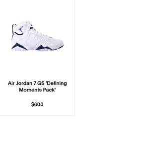 Air Jordan 7 GS Defining Moments package